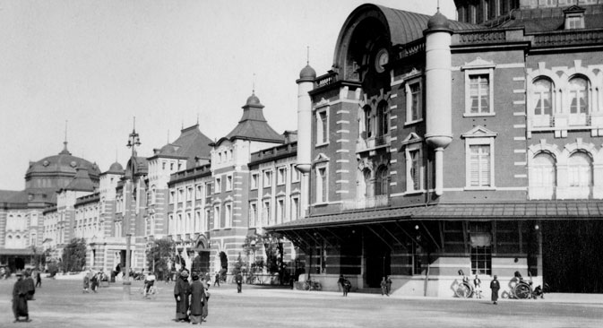 Tokyo Central Station in the 1920s. Sourse: Ullstein