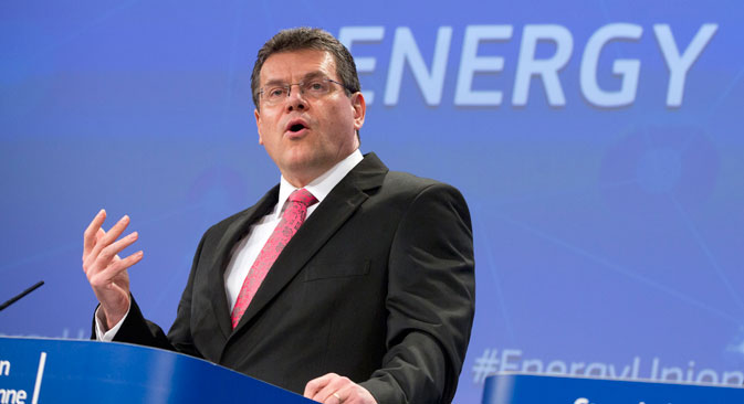 Vice President of the European Commission Maros Sefcovic. Source: AP