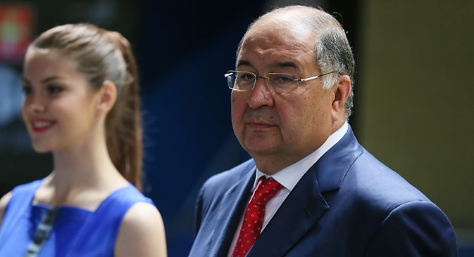 Russian billionaire and president of the International Federation of Fencing Alisher Usmanov. Source: EPA