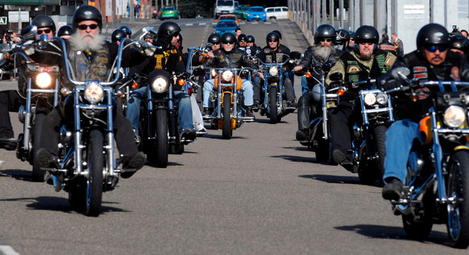 The Hells Angels may be banned in Russia. Source: EPA