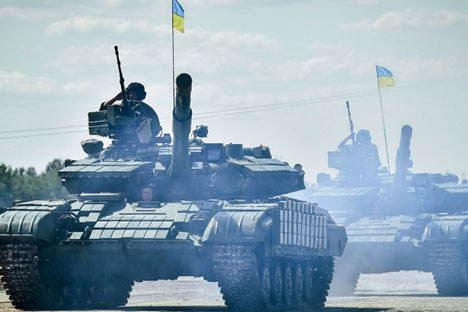Participants were not able to agreed on withdrawing arms with a caliber of up to 100 mm from the line of contact. Source: TASS