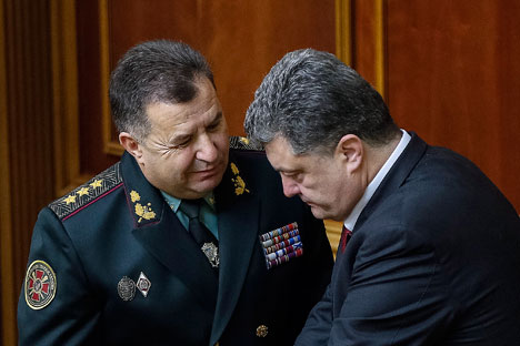 Ukrainian Defense Minister Stepan Poltorak will raise again the question of providing lethal weapons. Source: Reuters