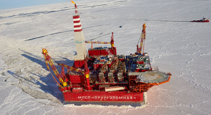Russia's Prirazlomnaya oil platform. Source: RIA Novosti / Alexey Danichev
