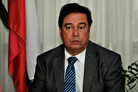 Walter Rodríguez Techera, director de la empresa American Chemical y Presidente de la Cámara de Comercio Uruguay-Rusia. Fuente: Marta Saxlund.