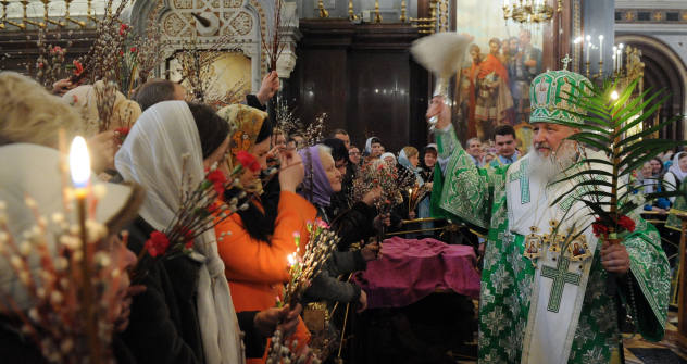 Los ortodoxos celebran su Semana Santa con ritos y símbolos particulares. Foto de Ria Novosti 