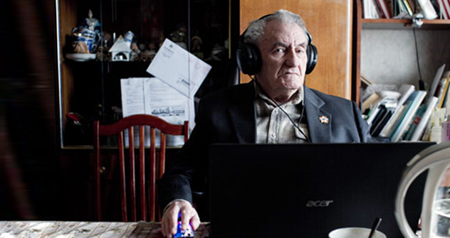 Dimitri Lomonósov, el  bloguero ´lomonosov´, uno de los usuarios más antiguos de LiveJournal. Foto de Kommersant