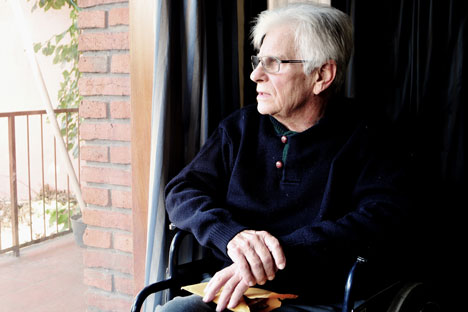 Sergio Fleginsky, una de las pocas personas residentes en Uruguay que sufrió la invasión de la URSS por parte de la Alemania nazi en 1941. Fuente: Marcelo Gómez.