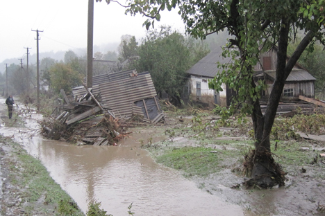 la inundación de la noche. Fuente: ITAR-TASS