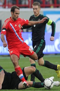 la selección, ahora bajo el mando de Fabio Capello, ganó a Irlanda del Norte (2-0) el pasado día 7 de septiembre. Fuente: Serguei Savostianov /  Rossiiskaia Gazeta