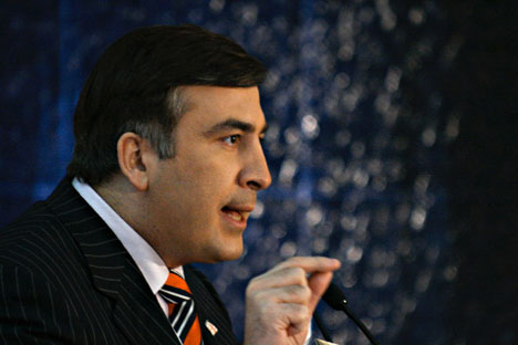 El presidente de Georgia, Mijaíl Shaakashvili. Fuente: RIA Novosti.