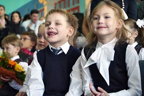 El colegio №1252 es uno de los tres primeros centros educativos en Moscú donde empezaron a estudiar español como segundo idioma. Fuente: Kommersant.