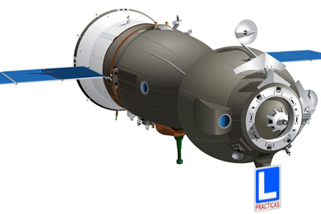 Un auténtico Soyuz TMA de autoescuela. Fuente: propia a partir de un dibujo vectorial de Paco Arnau