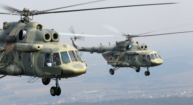 Rosoboronexport había alcanzado un acuerdo para la venta de helicópteros rusos que iban a ser utilizados en Afganistán. Fuente: Alexéi Kudenko/RIA 
