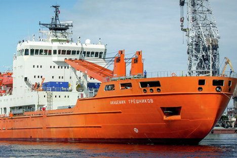 En su primer viaje a la Antártida hizo escala en la capital uruguaya. Durante una jornada de puertas abiertas los uruguayos pudieron conocer el barco. Fuente: Admiralty Shipyards