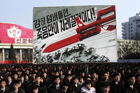 La reciente sanción del Consejo de Seguridad de la ONU ha provocado una reacción política en Corea del Norte que eleva la tensión en la zona. Fuente: AP