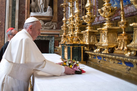 El papa Francisco es el primer latinoamericano al frente de la Iglesia Católica. Fuente: Reuters/Vostock Photo.