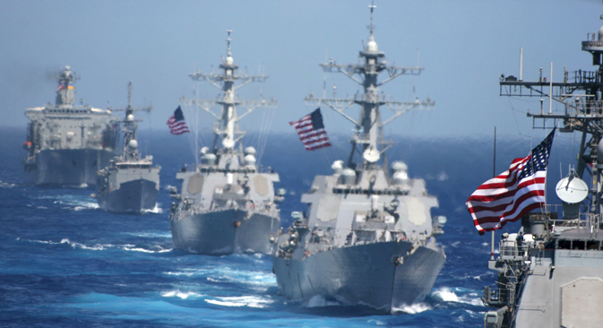 Un aspecto importante de la rivalidad entre los Estados Unidos y China, que está adquiriendo cada vez mayor relevancia en Asia Oriental, es el potencial de confrontación naval. Fuente: AP