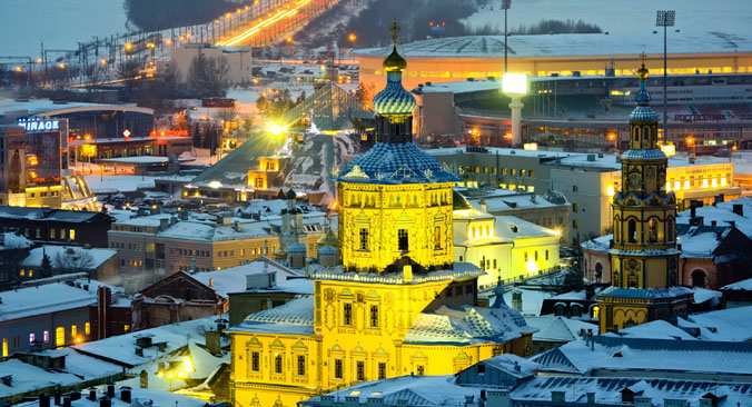 El Kremlin de Kazán, fue declarado en el año 2000 Patrimonio de la Humanidad por la UNESCO. Fuente: Slava Stepanov / GELIO