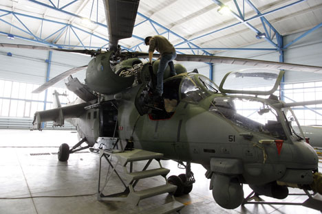 Rusia akhirnya selesai memperbaiki Helikopter Mi-35P milik TNI.