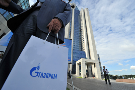 Gazprom es una empresa clave en la exportación de gas a Europa. Fuente:  RIA Novosti.