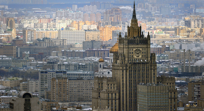 Ministerio de Asuntos Exteriores de Rusia. Fuente: AFP / EastNews