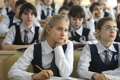 Projeto Rede de Escolas a Distância está ajudando a resolver problemas da educação escolar em zonas rurais isoladas Foto: ITAR-TASS