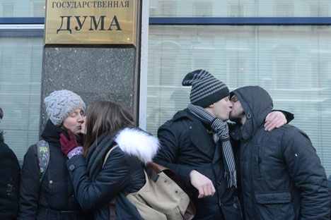 La medida recién aprobada en la Duma indigna a los activistas pero cuenta con amplio respaldo social. Fuente: RIA Novosti