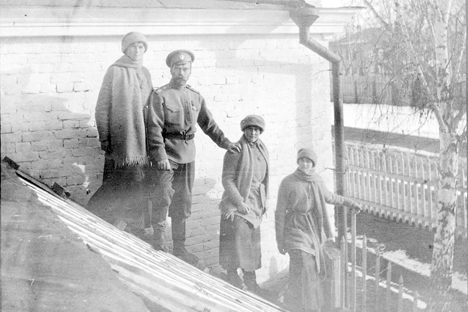 La familia Romanov en Tobolsk. Fuente: archivo