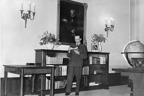 Paul Joseph Goebbels, político alemán, ministro de propaganda de la Alemania nacionalsocialista, figura clave en el régimen y amigo íntimo de Adolf Hitler. Fuente: Ullstein/Vostock-Photo