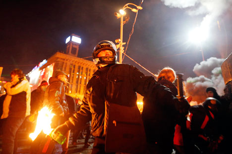 Crimeia não pôde ficar indiferente ao que vem ocorrendo em Kiev Foto: Reuters