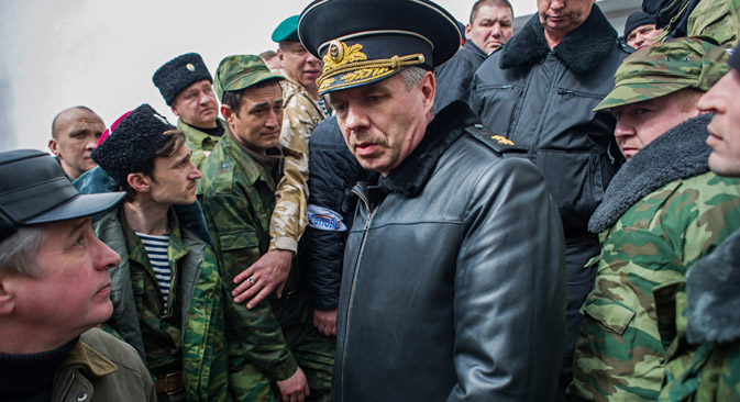 Chefe da Frota do Mar Negro da Rússia, o vice-almirante Aleksandr Vitko Foto: AP