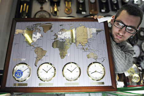 En el país más grande del mundo hay nueve husos horarios. Fuente: Serguéi Yermojin / Ria Novosti