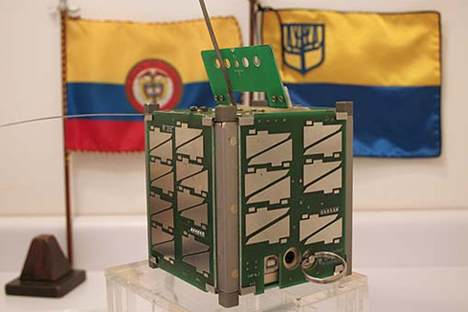 “Libertad 1”, el primer satélite colombiano. Fuente: Picosatélites