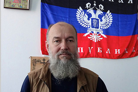 Vladímir Makóvich, portavoz del Consejo de la República Popular de Donetsk. Fuente: Serguéi Maslenikov/RG. 