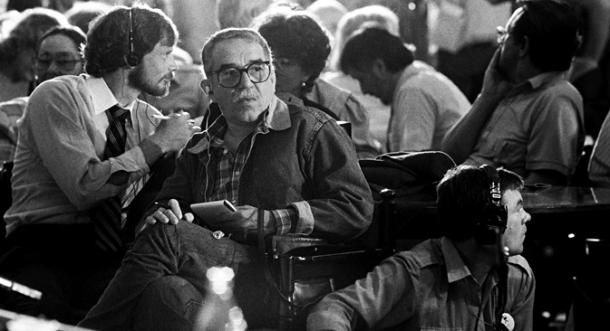 Gabriel Garcia Marquez on the XV International Film Festival in Moscow in 1987. Source:. M. Yurchenko / Ria Novosti