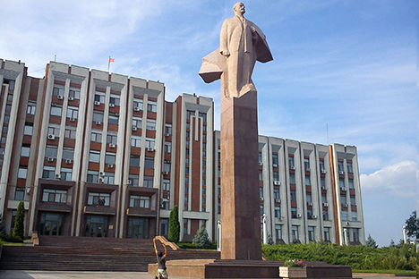 Estatua de Lenin en Tiraspol (Transnistria)