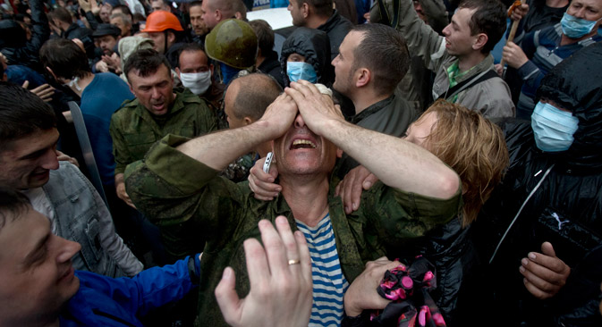 Acontecimentos em Odessa e no sudeste ucraniano criaram provocaram onda emocional na população russa Foto: AP