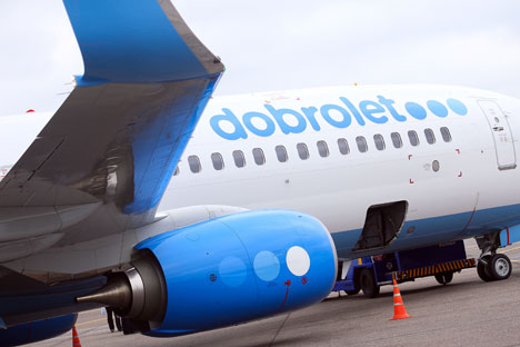 Dobrolet, filial de Aeroflot, comenzó a volar en junio a Crimea. Los proveedores europeos han cancelado los acuerdos. Fuente: ITAR-TASS