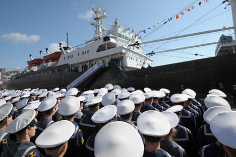 Ende September sendete Russladn ein Forschungsschiff zu den Kurilen-Inseln.  Alexej Druschinin/RIA Novosti