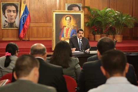 El presidente de venezuela, Nicolás Maduro. Fuente: Ministerio de Comunicación e Información de Venezuela.