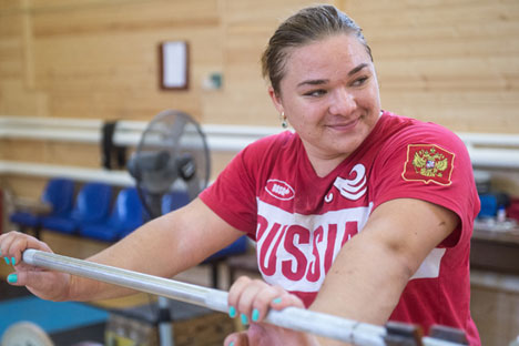 La rusa es campeona de halterofilia y cuenta con varios récords del mundo. Fuente: Ria Novosti