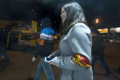 En Tver ciudadanos colaboran con las fuerzas del orden para luchar contra el vandalismo. Fuente: Ria Novosti