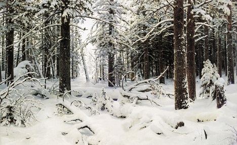 "Invierno" (1890) de Shiskin.