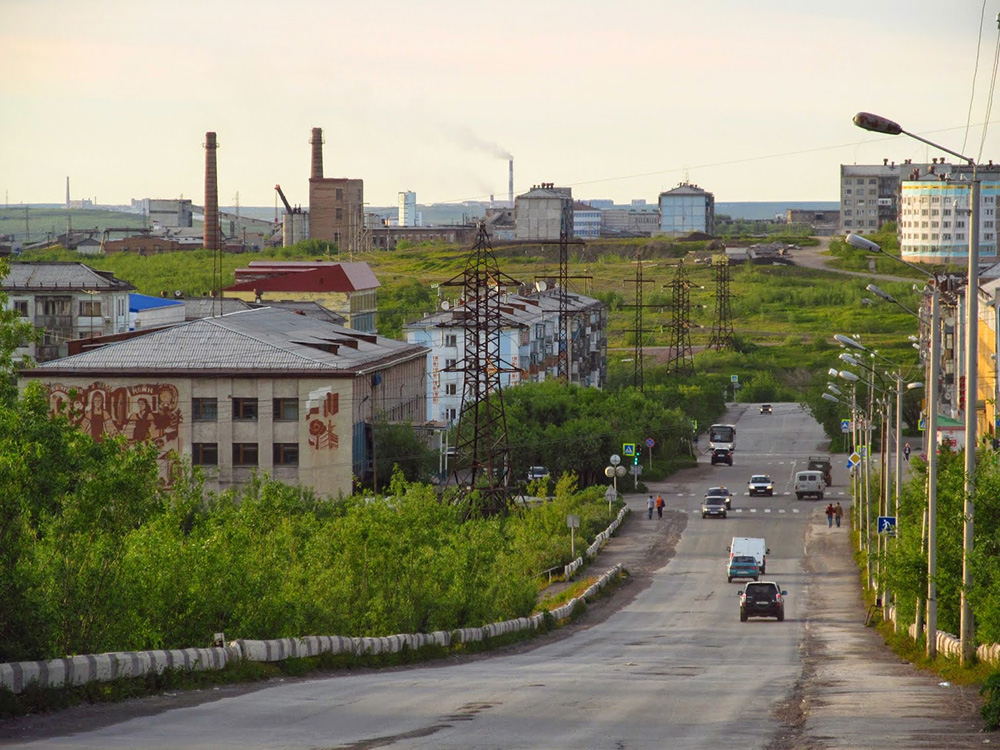 Uno scorcio della città di Vorkuta.