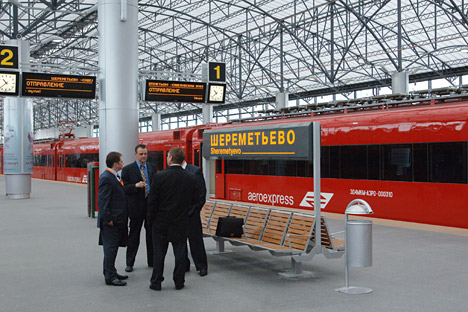 Pour 2015, Aéroexpress prévoit un doublement du nombre de passagers. Crédit photo : Itar-Tass