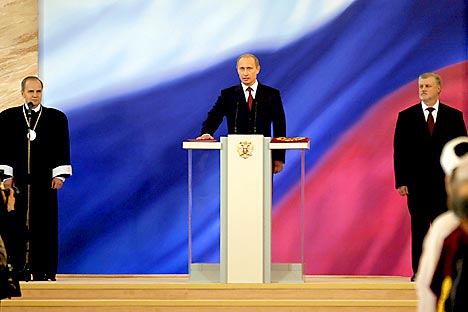Les résultats du dernier sondage montrent que les Russes voient désormais Poutine comme un dirigeant peu efficace et doutent de sa capacité à opérer des changements positifs. Crédits photo : ITAR-TASS