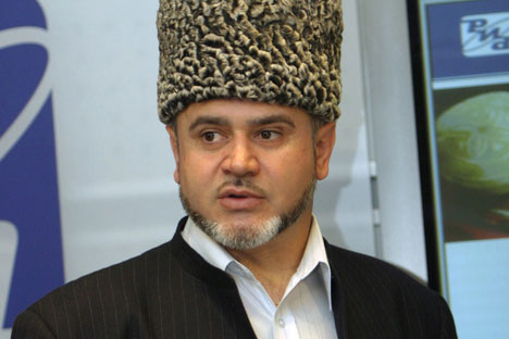 Le représentant à Moscou du Centre de coordination des musulmans du Caucase du Nord, le mufti Chafig Pchikhatchiov. Crédit photo : RIA Novosti