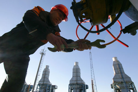 Malgré la baisse des exportations, les projets de construction d'oléoducs par Gazprom se poursuivent. Crédit : AFP/EastNews