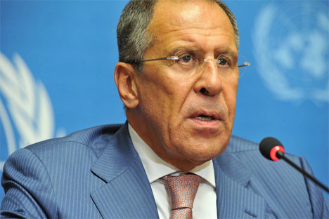 « Nous ne menons pas de négociations sur le sort de Bachar el-Assad », a récemment déclaré Sergueï Lavrov. Crédit photo : flickr / United Nations - Geneva