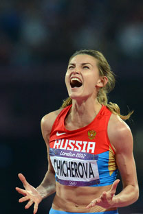 La sauteuse à la perche Anna Tchitcherova. Crédit : Itar-Tass